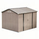 Giantz 3×3m Garden Shed Brown - Hinged Doors, 4 Air Vents, Galvanised Steel | 9m² Backyard Storage