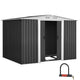 2.58x2.07m Garden Shed with Double Sliding Doors – Heavy-Duty Outdoor Storage