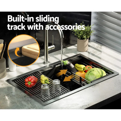 Under-mount and drop-in stainless steel kitchen sink installation options