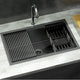 Cefito 70x45cm Stainless Steel Kitchen Sink with Drying Rack & Basket - Handmade 304 Grade