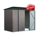2.31x1.31m Steel Garden Shed – Lockable Outdoor Storage for Tools & Bikes
