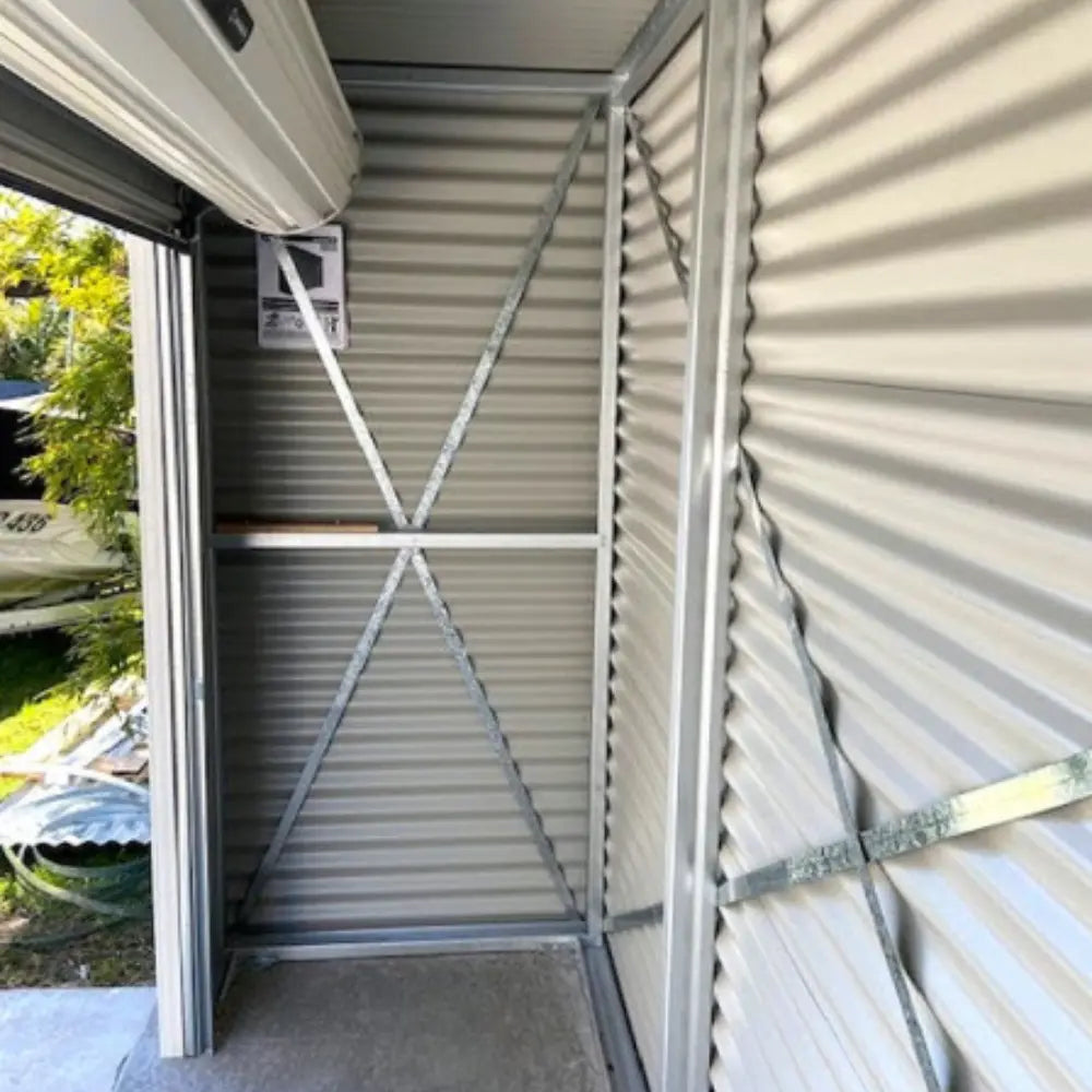 Premium Bike Storage Locker 2.4m Roller Door | SpanBilt Smartlocker Secure Shed Australia
