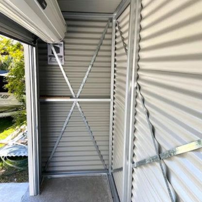 Premium Bike Storage Locker 2.4m Roller Door | SpanBilt Smartlocker Secure Shed Australia