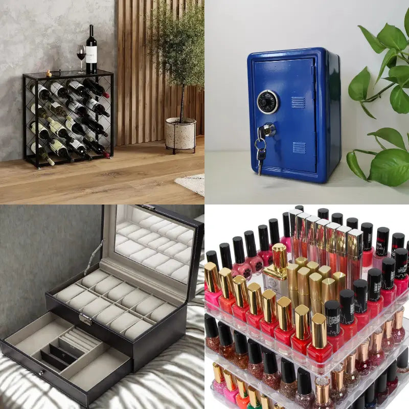 wine Racks | Safes | Makeup storage and watch storage