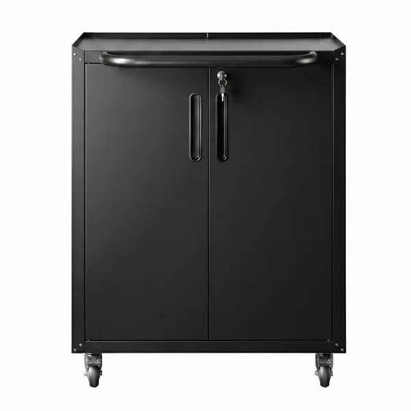 Giantz Rolling Tool Cabinet 75cm - Lockable Steel Storage with Adjustable Shelf