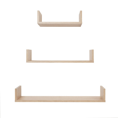 OSLO Oak Floating Shelf Kit – 3-Piece Set (400mm, 600mm, 800mm)