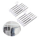 2-Pack Stainless Steel 5-in-1 Pants Hangers – Adjustable, Non-Slip, Space-Saving Wardrobe Organisers