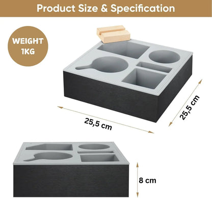 Couch Cup Holder Tray with Phone Stand – The Ultimate WFH Snack & Drink Caddy