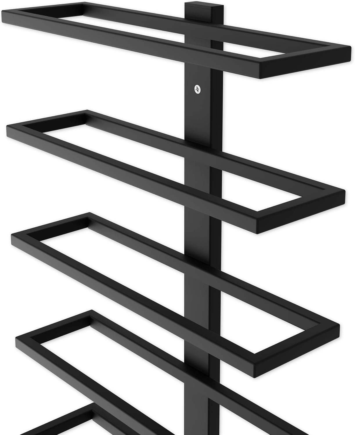 CARLA HOME 2-Pack Wall-Mount Wine Rack – Metal Bottle Holder for 10 Bottles | Matte Black