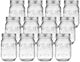 12-Pack 480ml Mason Glass Jars with Airtight Lids & Labels – Canning, Spice Storage & Kitchen Organisation