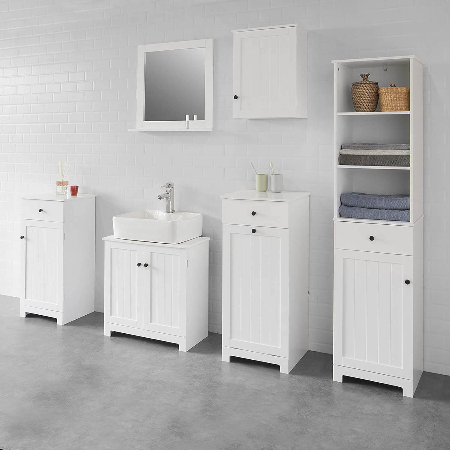 Bathroom Storage Cabinet - White - Collection of cabinets for any bathroom – Smart Storage AU