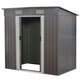 2.38 x 1.31m Steel Garden Shed with Base – Weatherproof Outdoor Storage