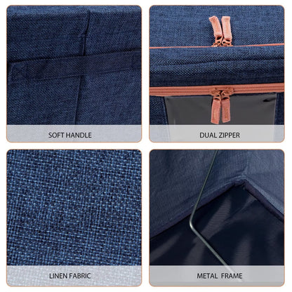 66L Premium Linen Storage Box | Foldable Closet Organizer | Marie Kondo Style Australia
