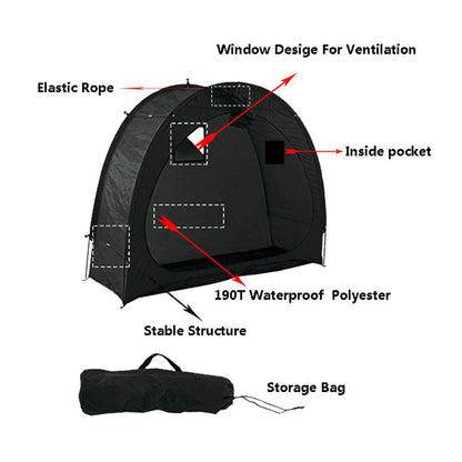 Waterproof Bike Storage Tent Australia | 2-Bike Outdoor Shed Cover with Tool Storage
