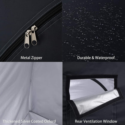 Waterproof Bike Storage Tent Australia | 2-Bike Outdoor Shed Cover with Tool Storage