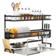 85cm 3 tier Over Sink Dish Drying Rack Drainer Kitchen Cutlery Holder Storage Organiser