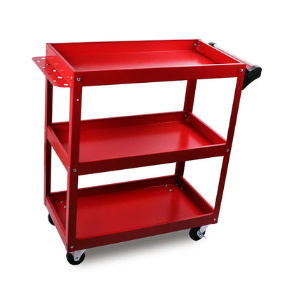 Heavy Duty Tool Cart 150kg | 3-Tier Rolling Workshop Trolley
