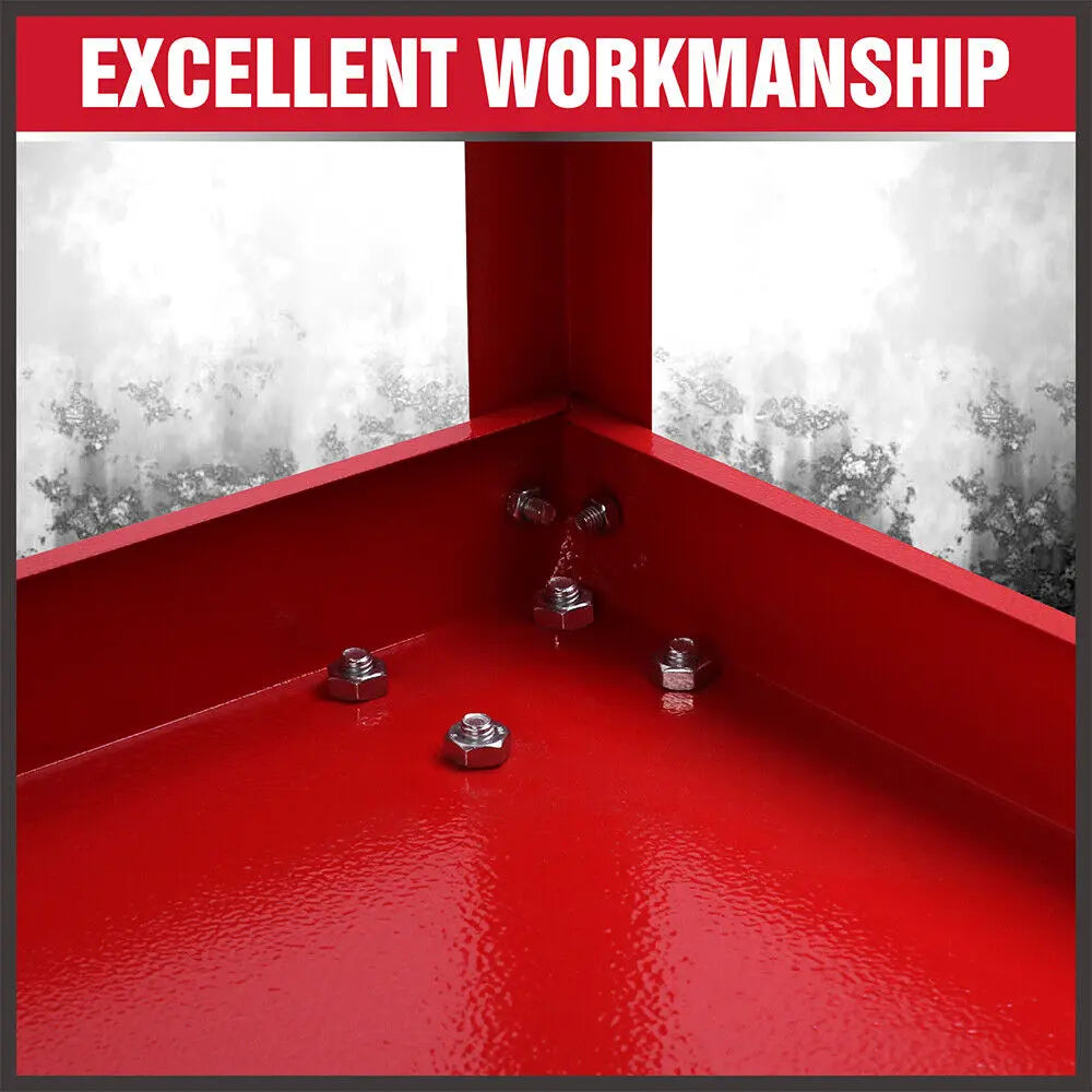 Heavy Duty Tool Cart 150kg | 3-Tier Rolling Workshop Trolley