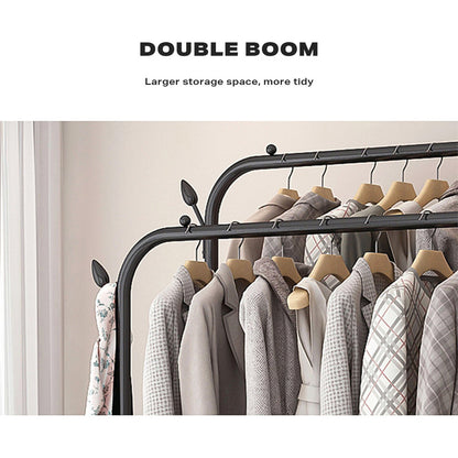 3-in-1 Coat Rack with Shoe Storage & Bench – Freestanding Metal Clothes Hanger Stand