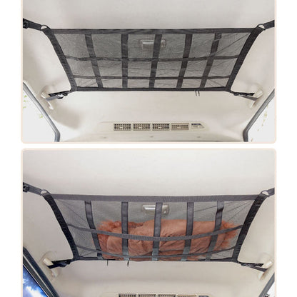 Universal Car Roof Storage Net – Overhead Mesh Organizer for Clothes, Toys & Travel Essentials (70x50cm)