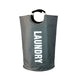 Large Oxford Fabric Laundry Hamper Dark Gray - Round Clothes Basket Australia