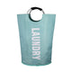 Premium Sky Blue Laundry Hamper - Luxury Oxford Fabric Basket | Free Shipping