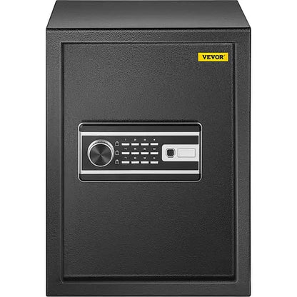 Home Safe with Fingerprint, Digital Keypad & Key - 59L, Q235 Steel, Wall or Floor Mount | 35×30×47cm