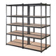 Commercial Steel Shelving 4-Pack | Industrial 200kg Heavy Duty Garage Racks Australia