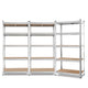Giantz 3x Warehouse Shelving Racks – Heavy-Duty 180cm Steel Garage Storage Shelves (Silver, 1000kg Capacity)
