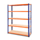 1.8M Heavy-Duty Garage Shelving Unit – Blue & Orange