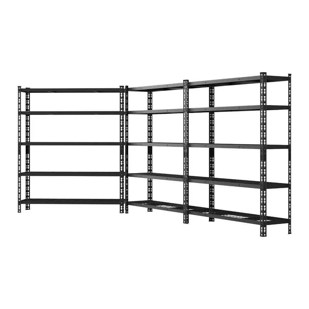 Giantz 5-Tier Steel Garage Shelving - Pack of 3 Racks, 750kg Capacity Each, Boltless Workshop Storage