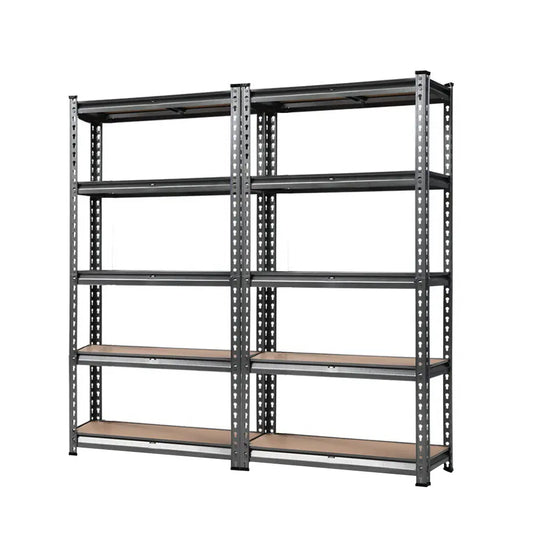 Heavy Duty Garage Shelving 750kg Capacity | 5 Tier Steel Storage Rack 2x1.5M