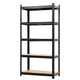 Heavy Duty Garage Shelving 160cm – 5 Tier Giantz Storage Rack Black & Yellow 1250kg