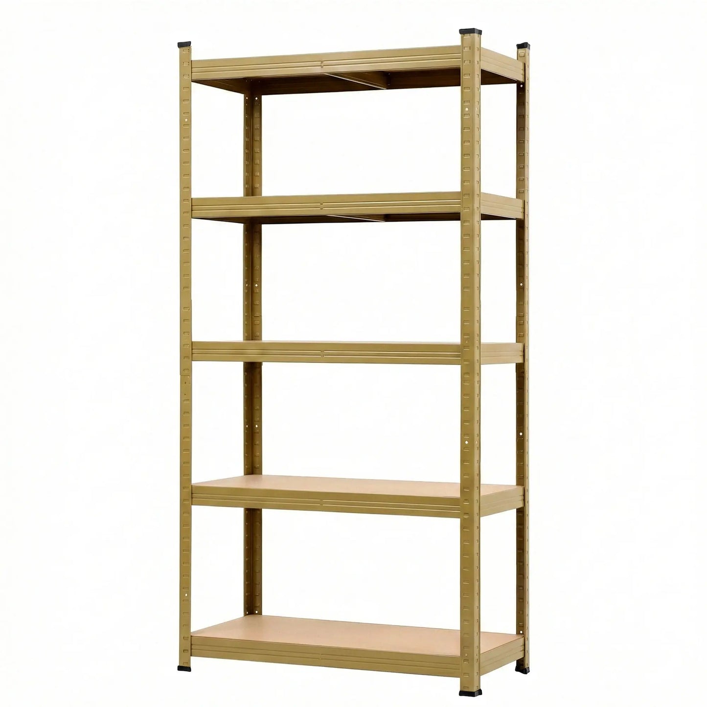 Heavy Duty Garage Shelving 160cm – 5 Tier Giantz Storage Rack Black & Yellow 1250kg
