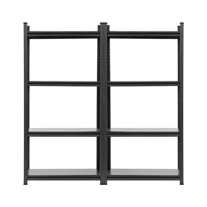 Giantz 2-Pack Steel Garage Shelving - 1.8m Wide, 200kg Per Shelf, All-Steel Boards | Workshop & Warehouse Rack