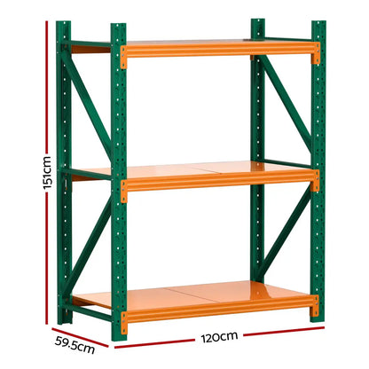 1.2 metre wide garage racking unit perfect for small spaces