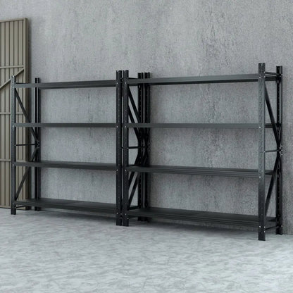 Heavy Duty Garage Shelving 4M Wide | Industrial Steel Storage Rack 200kg Australia