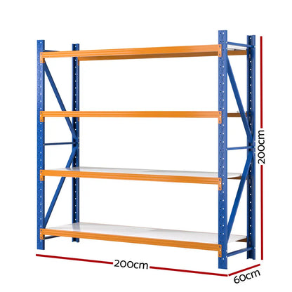 2 metre by 2 metre garage warehouse shelving rack dimensions