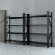 Giantz 4m Warehouse Shelving Rack - 2 Matching Units, 200kg Per Shelf, 2.4m Tall, Z-Brace Black Steel