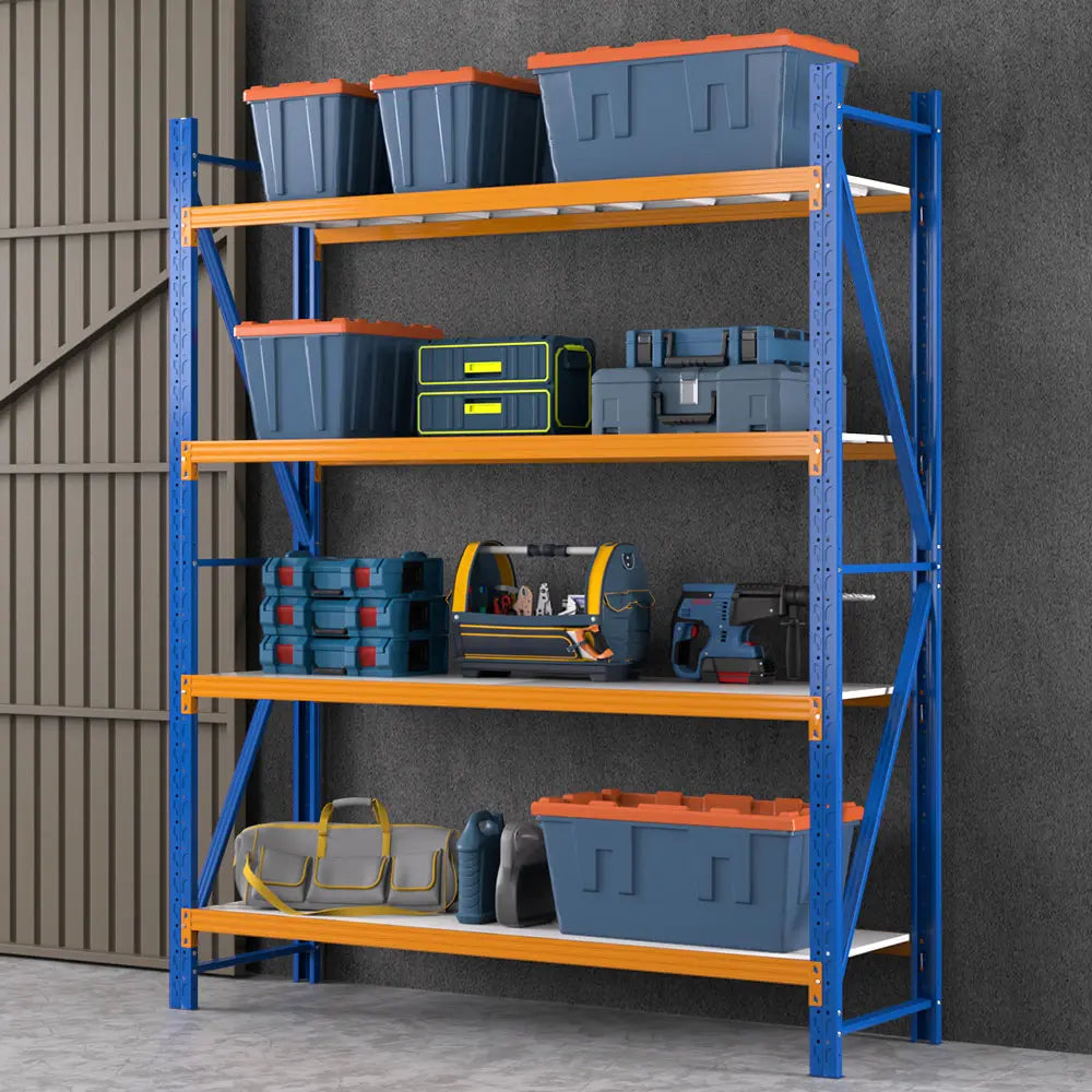 Extra Tall Garage Shelving 2.4M High | Heavy Duty 200kg Storage Rack Australia
