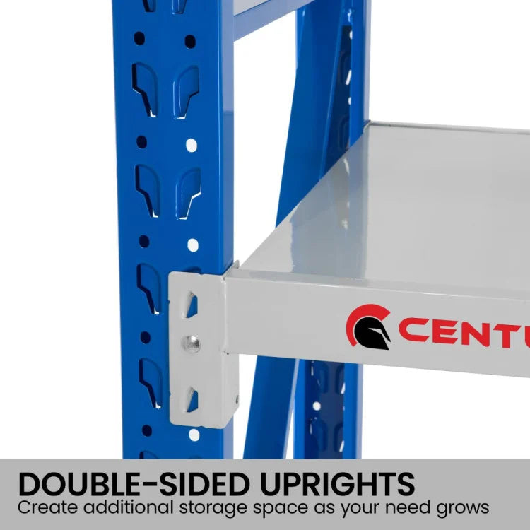L-section cross beam profile on Centurion LS-150 shelving providing superior load distribution
