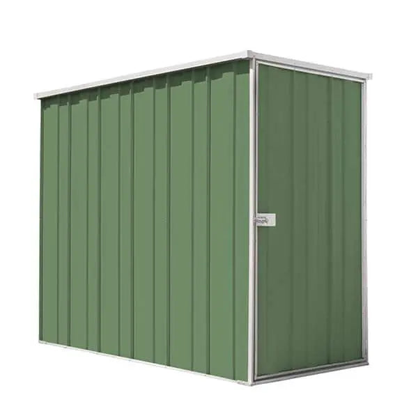 SpanBilt Slimline Garden Shed with Side Entry - 1.07m × 2.1m Narrow Steel Shed for Apartments, Townhouses & Side Passages
