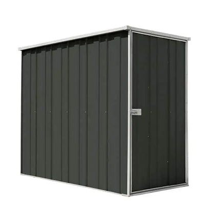 SpanBilt Slimline Garden Shed with Side Entry - 1.07m × 2.1m Narrow Steel Shed for Apartments, Townhouses & Side Passages