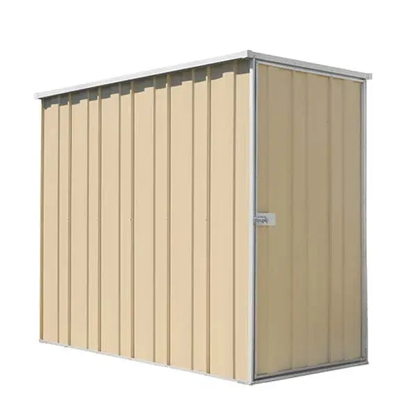 SpanBilt Slimline Garden Shed with Side Entry - 1.07m × 2.1m Narrow Steel Shed for Apartments, Townhouses & Side Passages